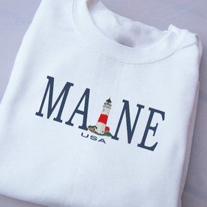 MAINE Usa Embroidered sweatshirt